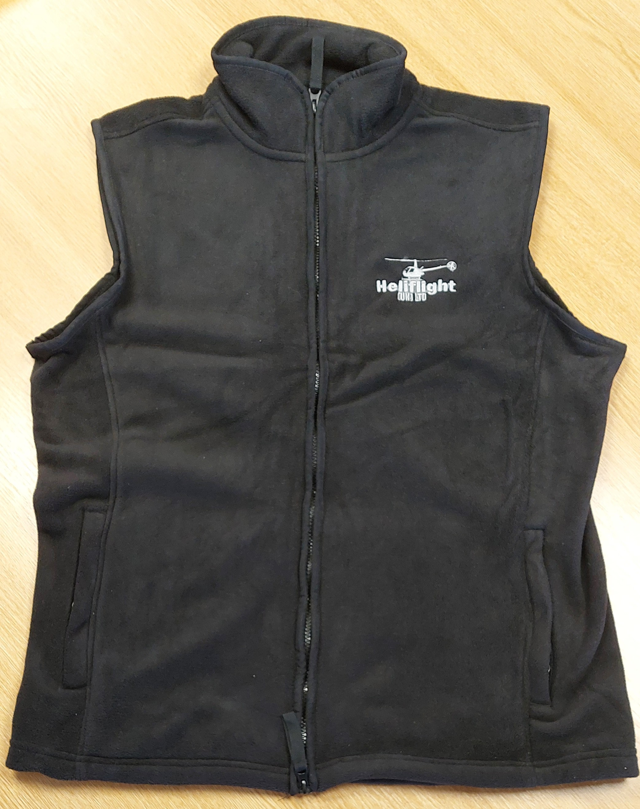 Gilet - black Heliflight logo 